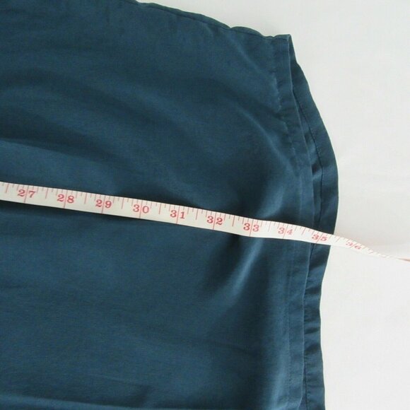 Kimchi Blue Teal Ruffle Silk Cutout Dress - Picture 10 of 10